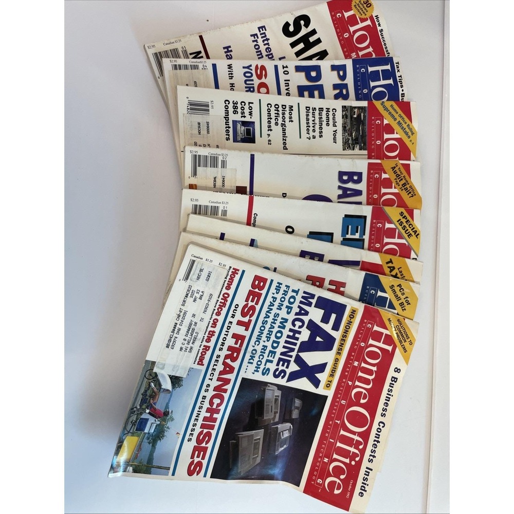 Vintage Home Office Computing Magazine Lot of 12 Issues 1992-1993